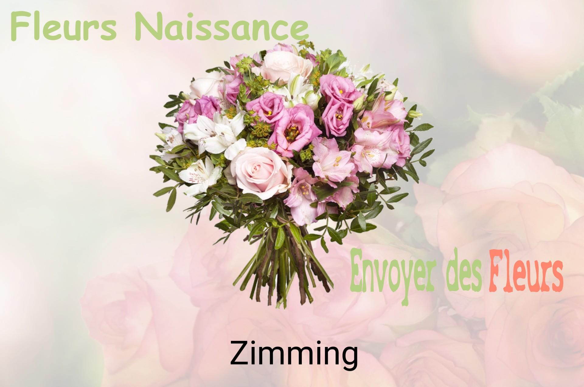Bouquet de fleurs de naissance livré à Zimming